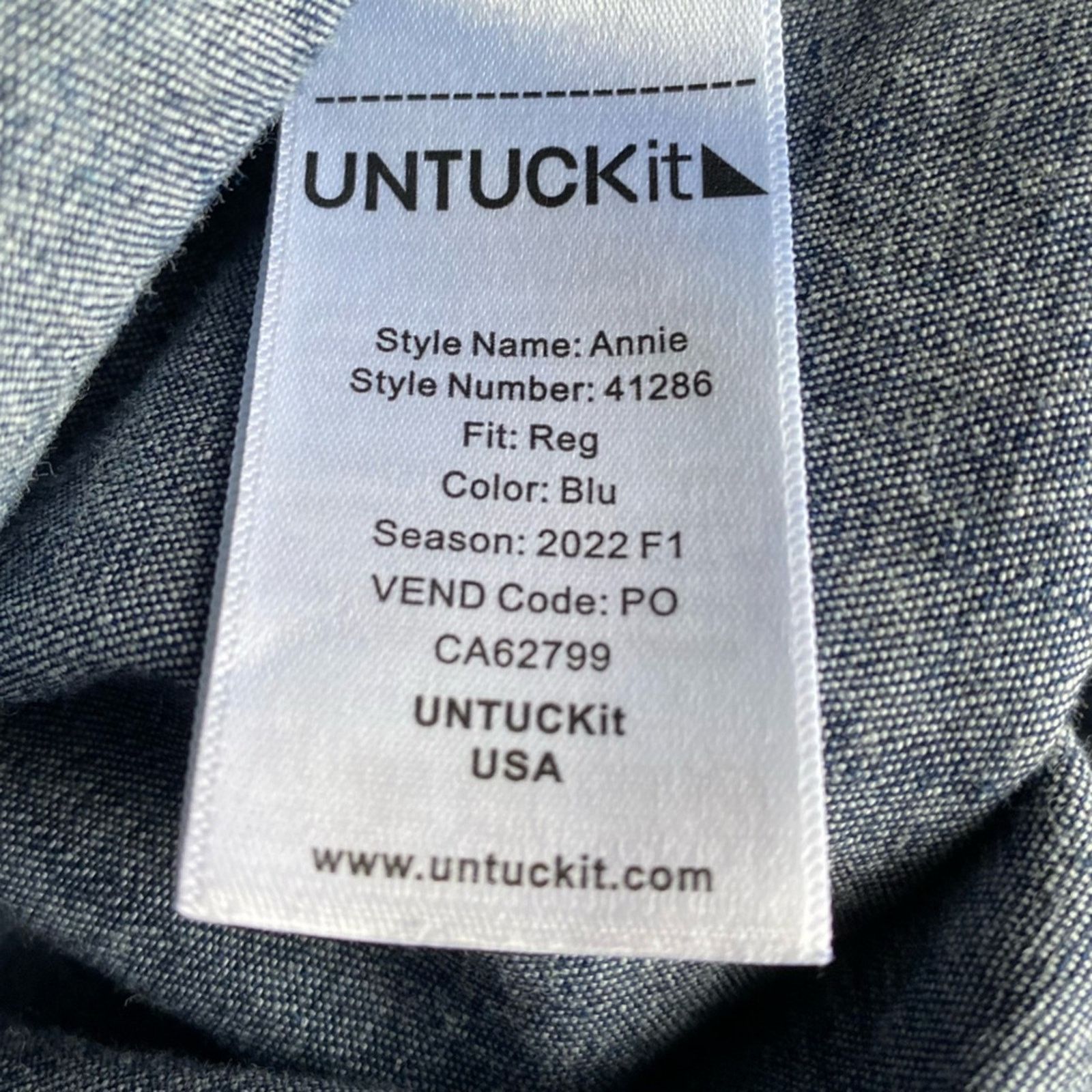UNTUCKit UNTUCKit • Annie Cotton Lycra Women’s Denim Shirt Dress 8 Size M / US 6-8 / IT 42-44 - 14 Thumbnail