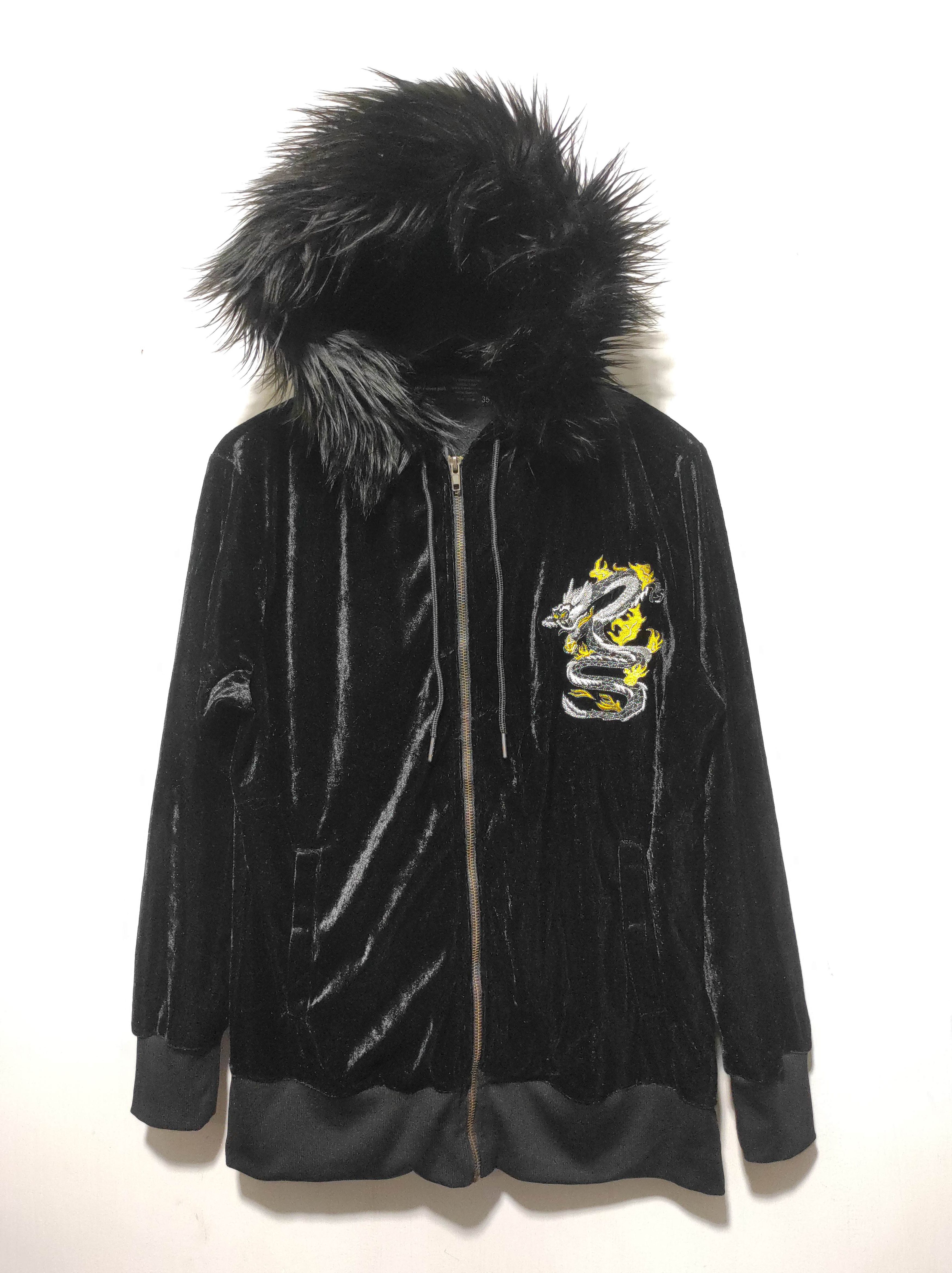 If Six Was Nine Moven Pick Black Zipper Fur Hoodie Ifsixwasnine Lgb Style Size US M / EU 48-50 / 2 - 2 Thumbnail