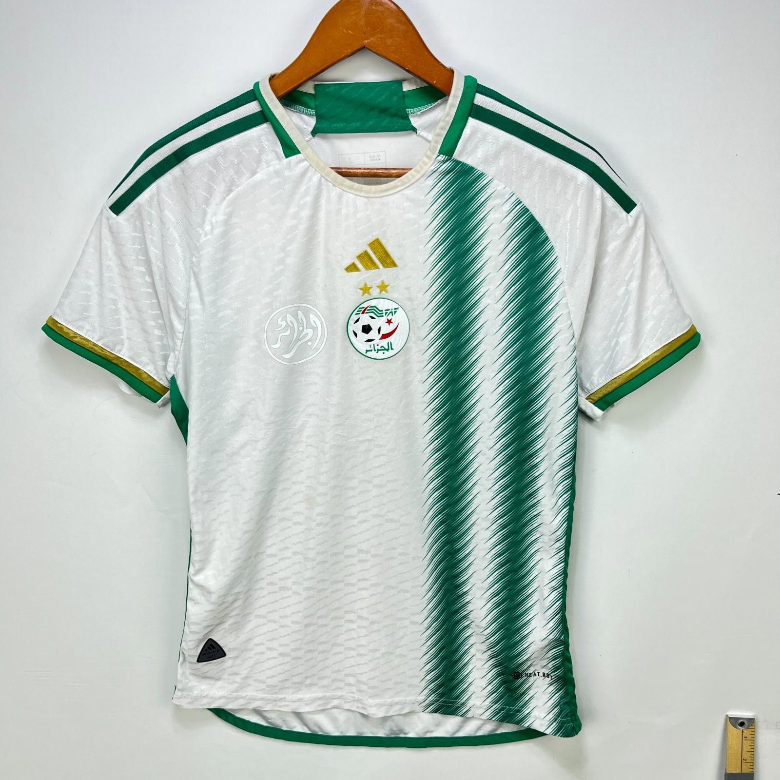 Adidas Adidas Algeria Football Jersey Slim Fit Large Home Size ONE SIZE - 1 Thumbnail