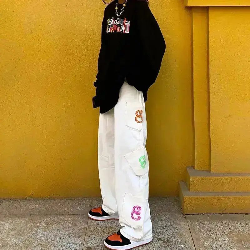 Japanese Brand Retro hip hop streetwear straight pants jeans Size US 32 / EU 48 - 1 Thumbnail