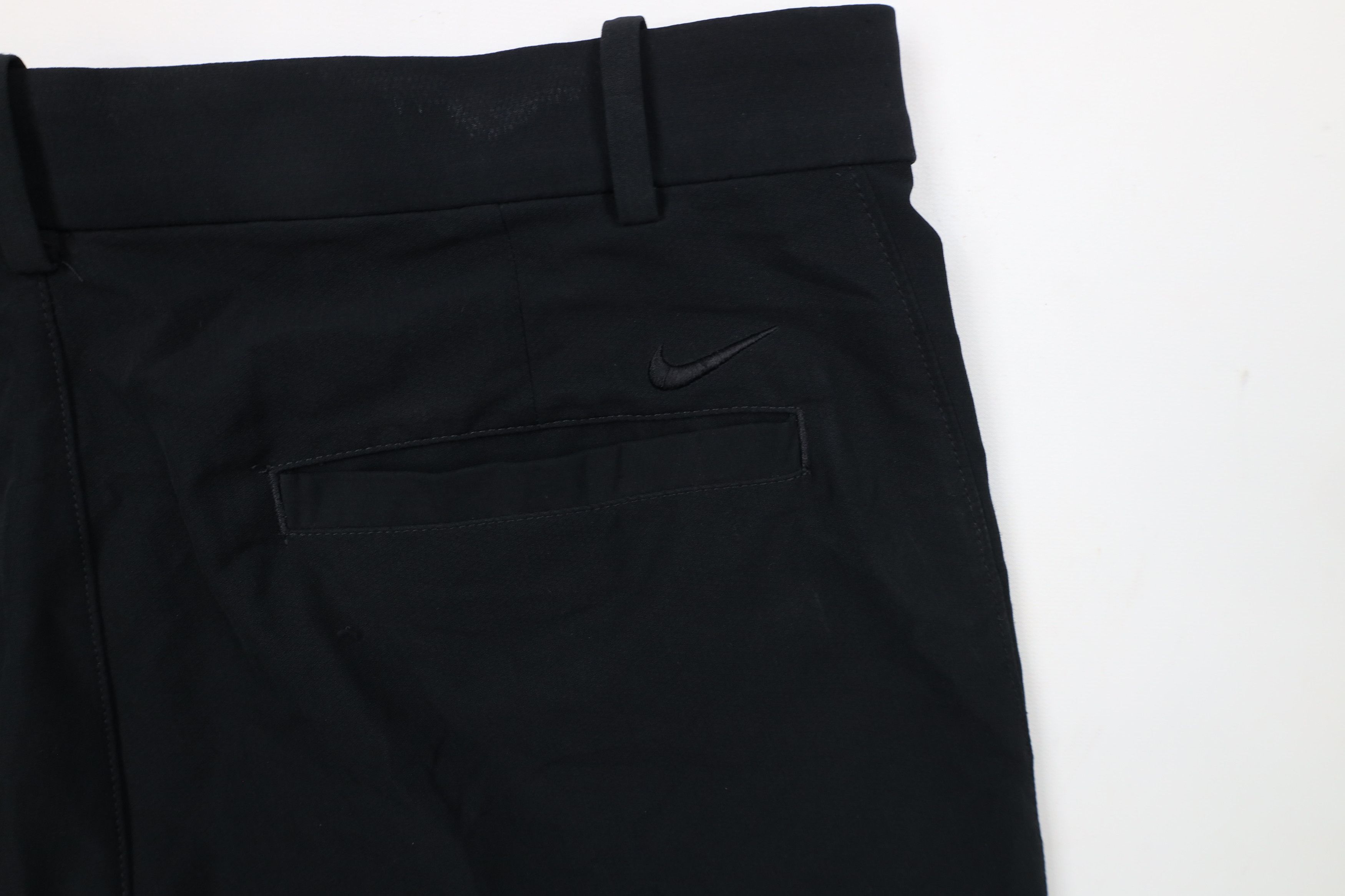 Nike × Vintage Nike Dri-Fit Flat Front Tech Golfing Golf Chino Shorts Black Size US 32 / EU 48 - 12 Thumbnail