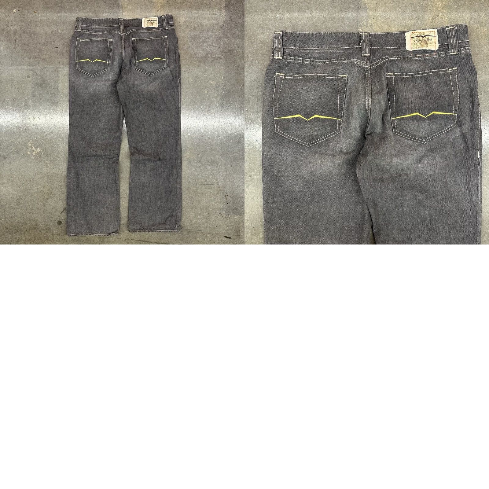 Hugo Boss Hugo Boss Jeans Men's 38 W 32 L Straight Leg Button Fly Denim Gray Grunge Size US 38 / EU 54 - 8 Thumbnail