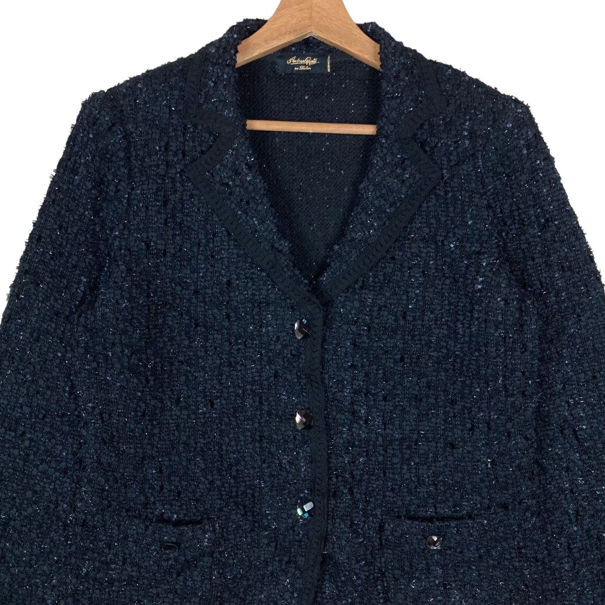Vintage Andrea Ppat for Leilian Luxury House Fashion Blazer Coat Size M / US 6-8 / IT 42-44 - 2 Thumbnail