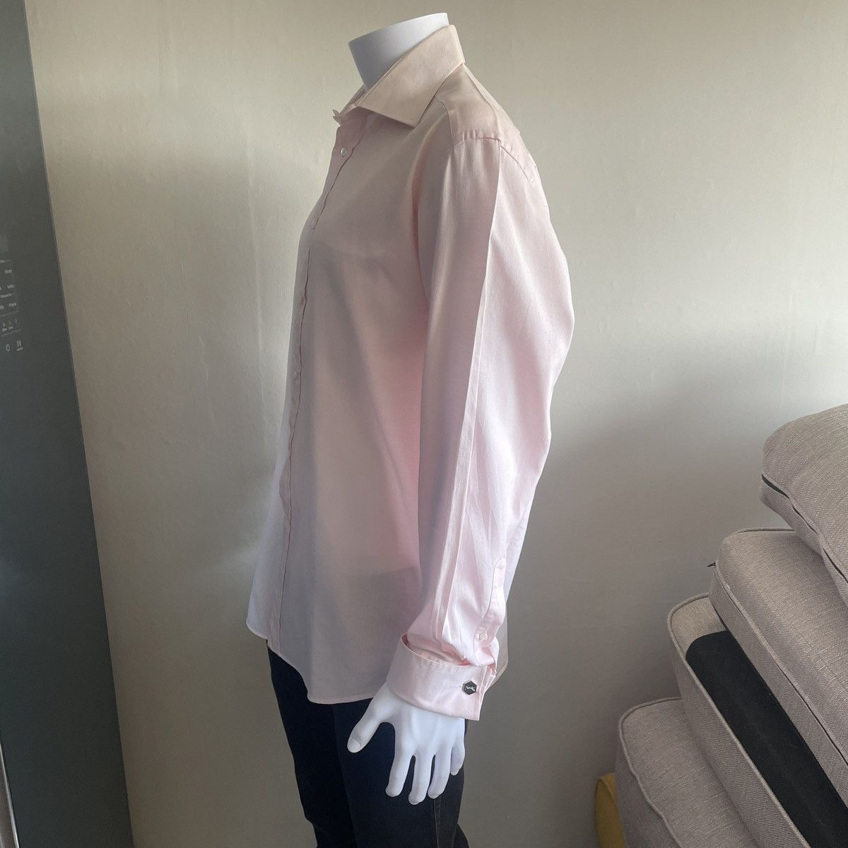 Canali French Cuff Pink Dress Shirt