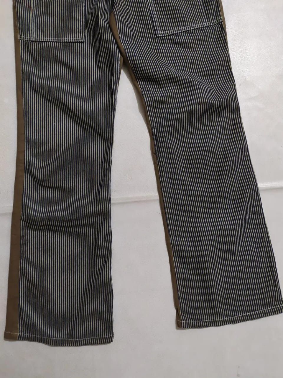 Japanese Brand × Other Lesporti Stripe Hickory Bush flare Pants 2 Tone Brown Size US 30 / EU 46 - 3 Thumbnail
