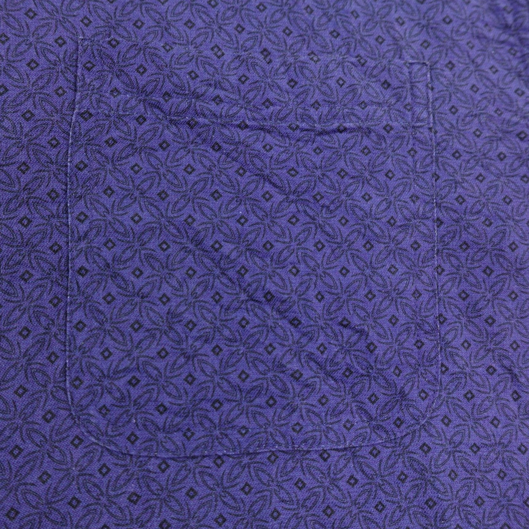 Nat Nast Nat Nast Button-Up Shirt Mens XL Purple Silk Cotton Geometric Beach Outdoor Size US XL / EU 56 / 4 - 3 Thumbnail