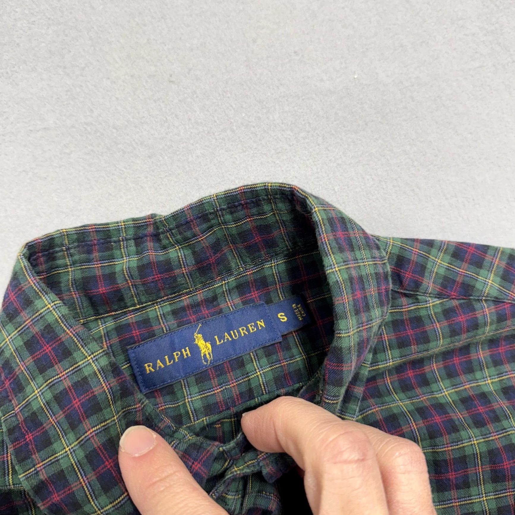 Ralph Lauren Ralph Lauren Shirt Mens Small Green Plaid Button-Down Long Sleeve Casual Size US S / EU 44-46 / 1 - 3 Thumbnail