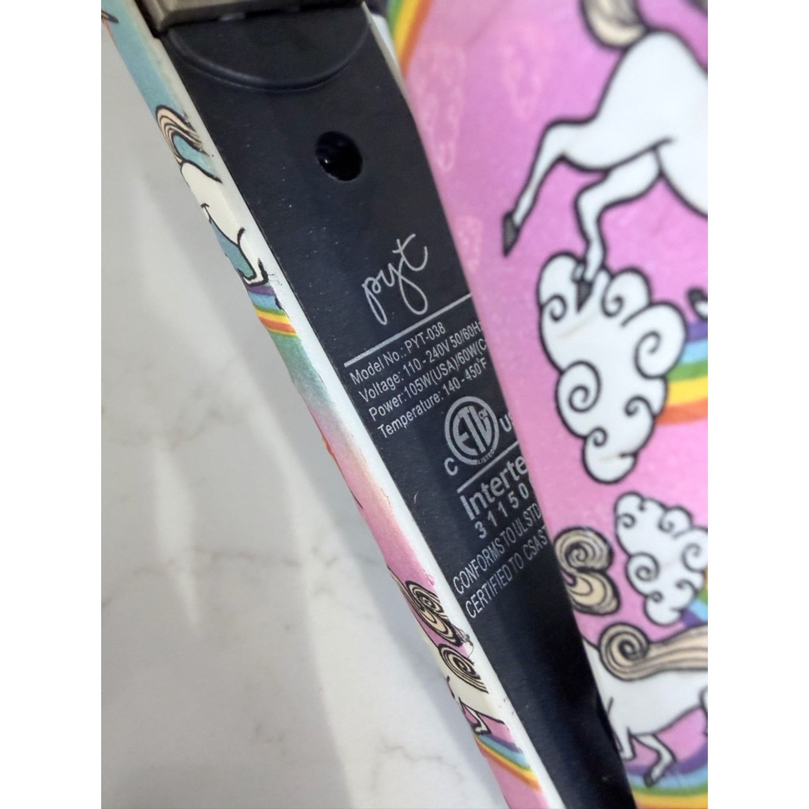 Other PYT Unicorn Rainbow Ceramic Flat Iron Hair Straightener 🎀 Size ONE SIZE - 5 Thumbnail
