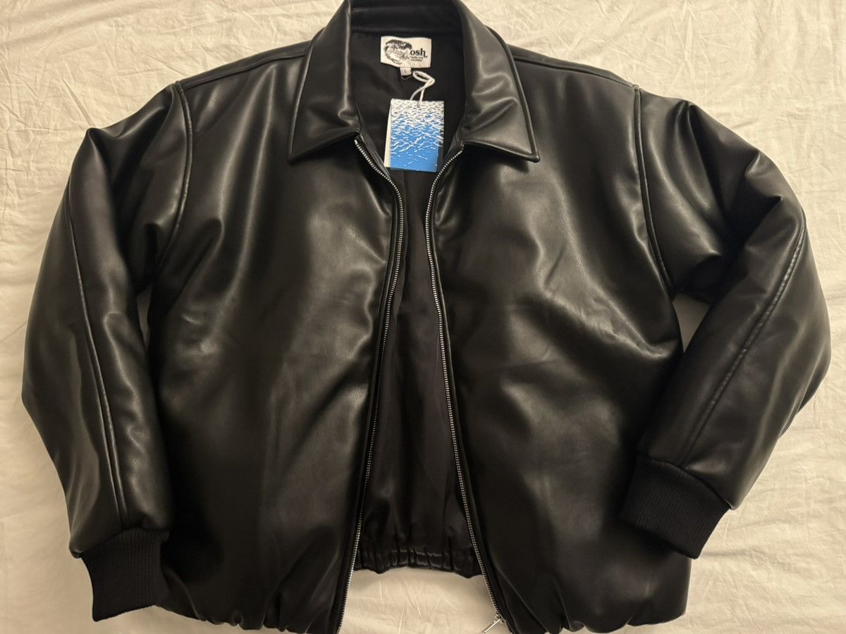 Osh mfg/Osh FC Leather Padded Bomber Jacket