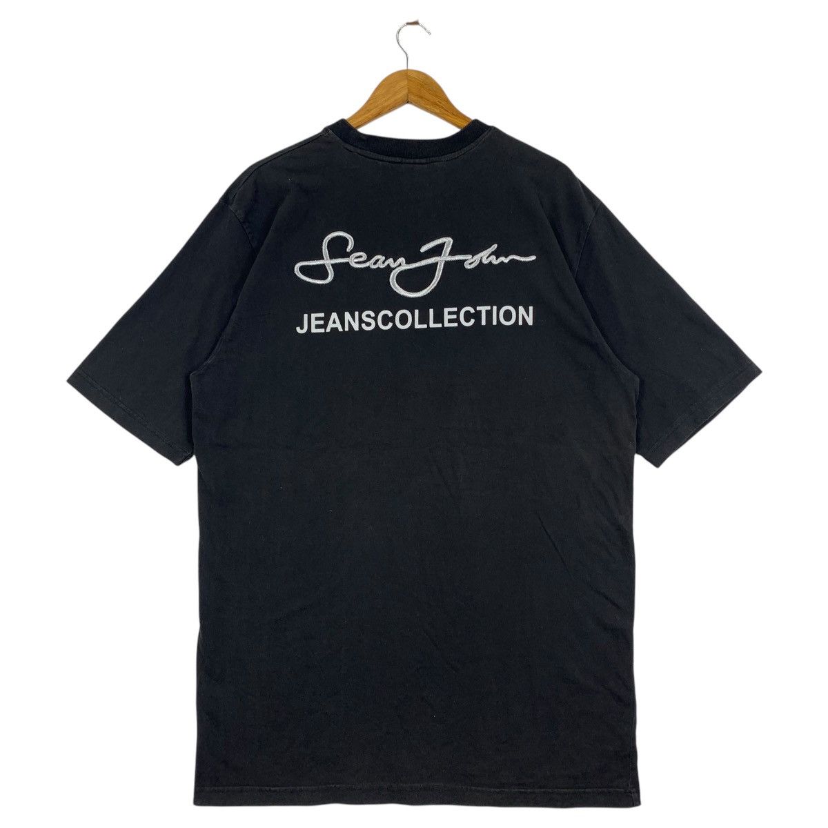 Vintage SEAN JOHN jeans collection embroidery spellout tee