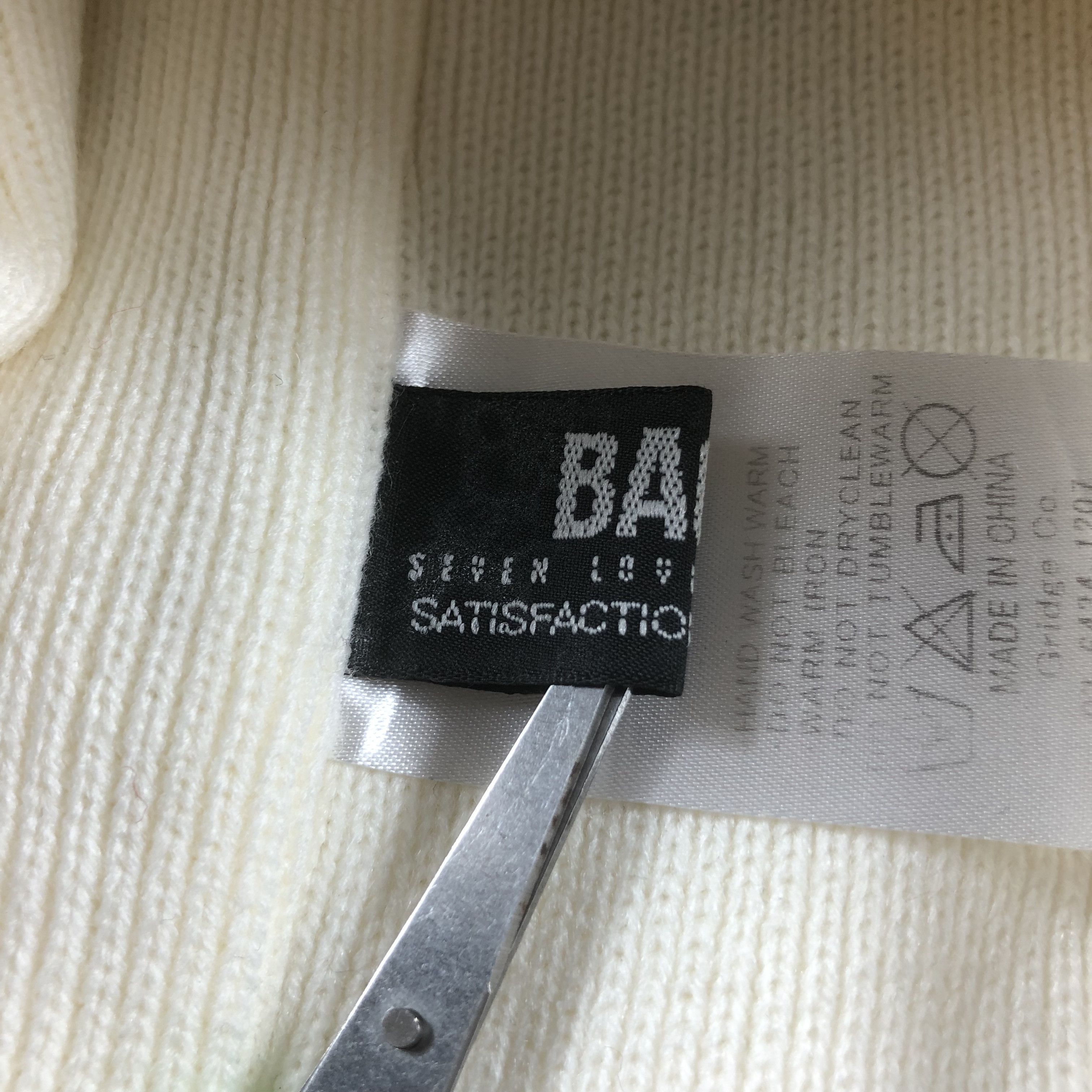 Vintage BAKS Seven Low Satisfaction Alphabet Knit Beanie Hat B584 Size ONE SIZE - 4 Thumbnail