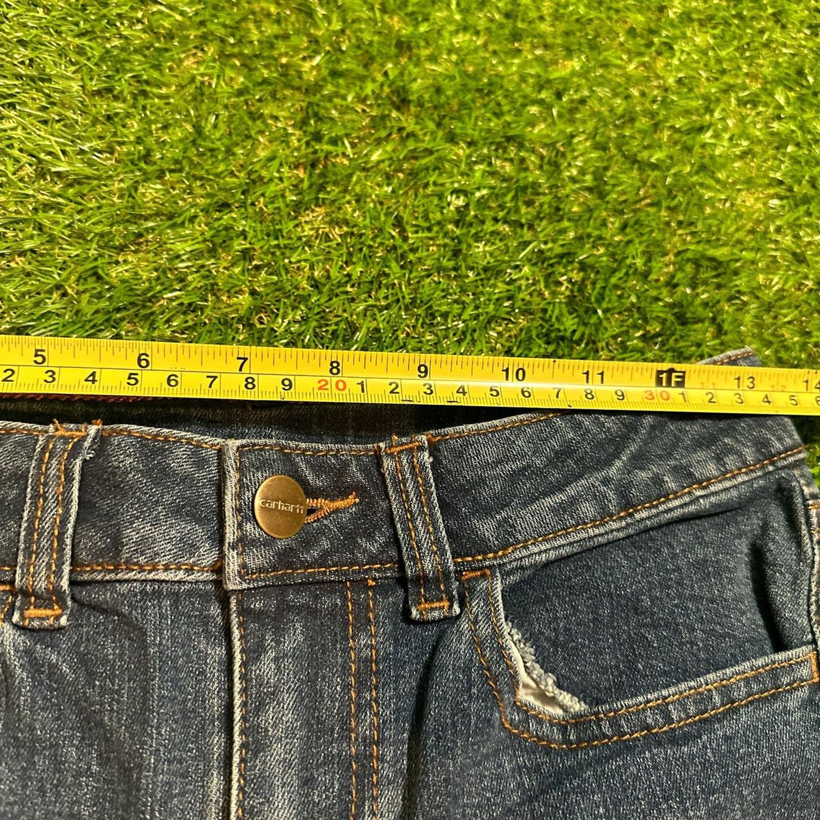 Carhartt Vintage Carhartt Women's Jeans - Dark Wash Size 27" / US 4 / IT 40 - 2 Thumbnail