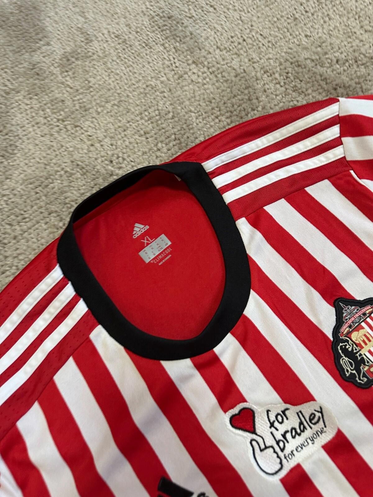 Adidas SUNDERLAND ADIDAS 2017/2018 FOOTBALL SOCCER HOME JERSEY XL Size US XL / EU 56 / 4 - 5 Thumbnail