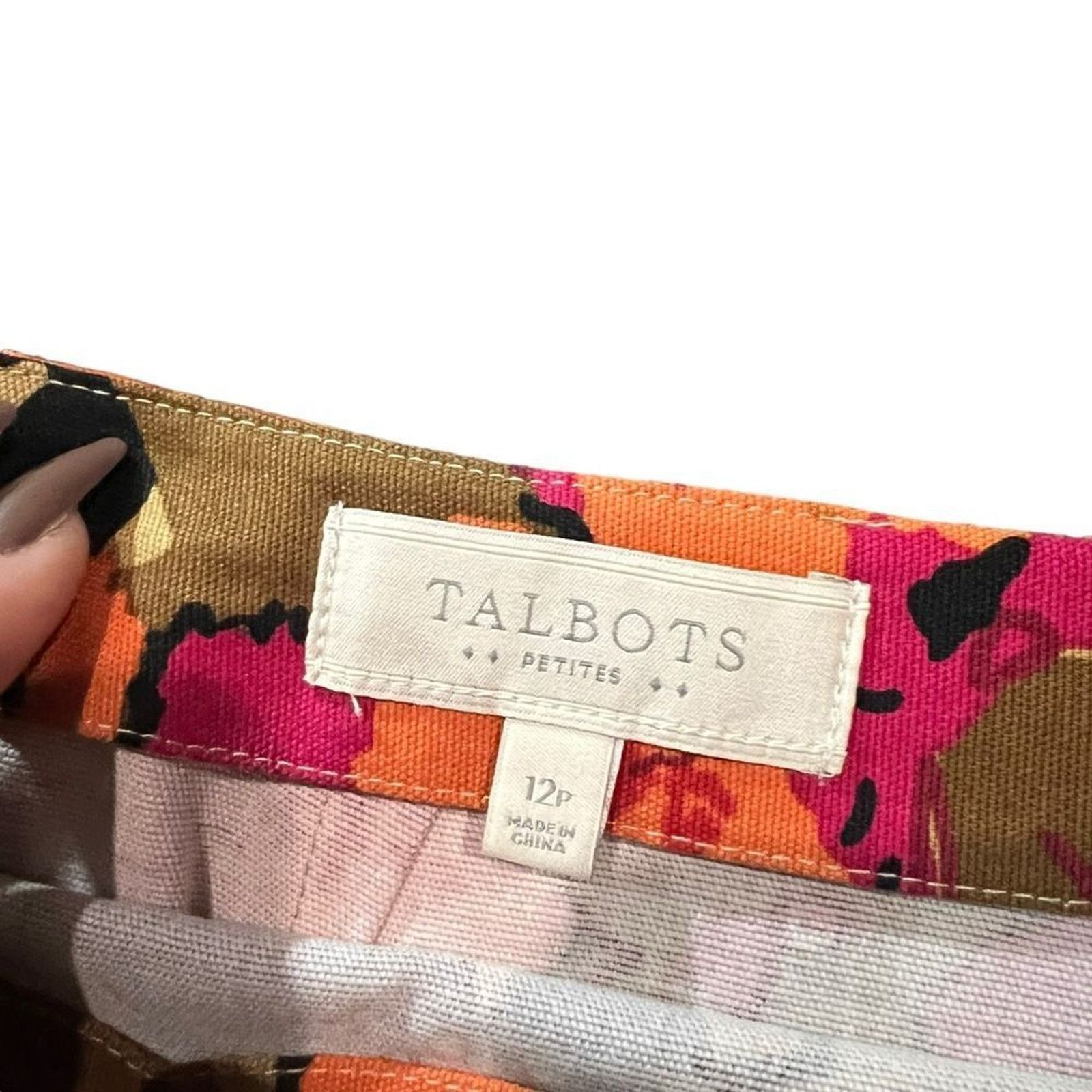Talbots Talbots Skirt Womens Size 12 Floral Pencil Knee Length Lined Size 34" / US 12 / IT 48 - 3 Thumbnail