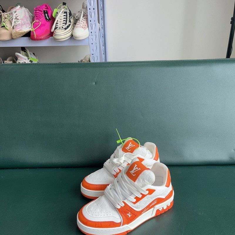 Louis Vuitton Louis Vuitton Trainer Low Top Fashion Sneakers -2508 Size US 6.5 / EU 39-40 - 1 Thumbnail