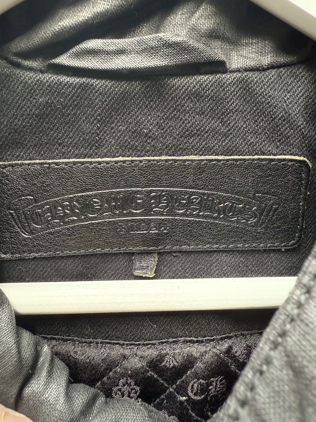 Chrome Hearts Chrome Hearts Denim Jacket Leather Sleeves Size US M / EU 48-50 / 2 - 10 Thumbnail