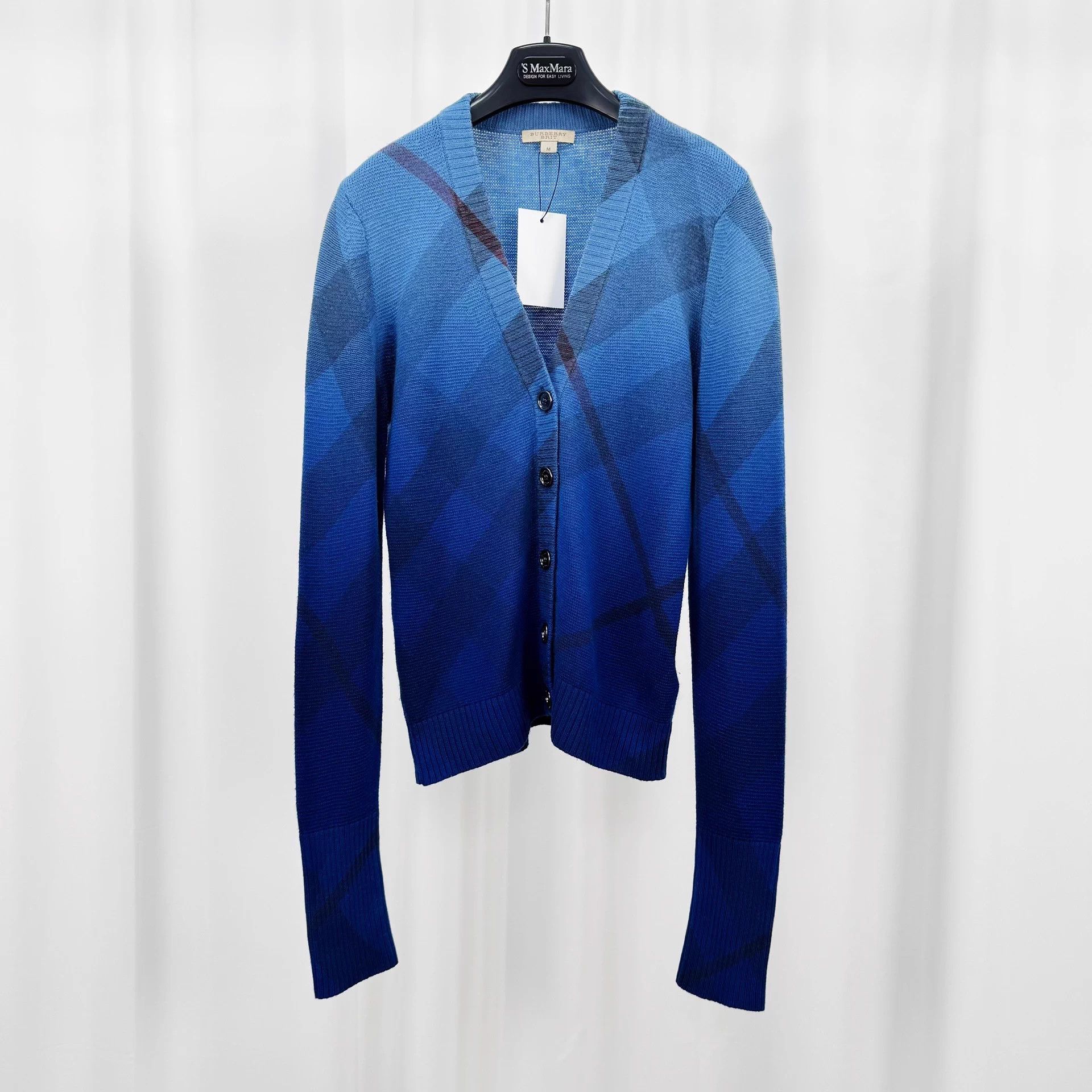 Burberry Burberry Wool Check Knit Cardigan M New Size US M / EU 48-50 / 2 - 1 Thumbnail