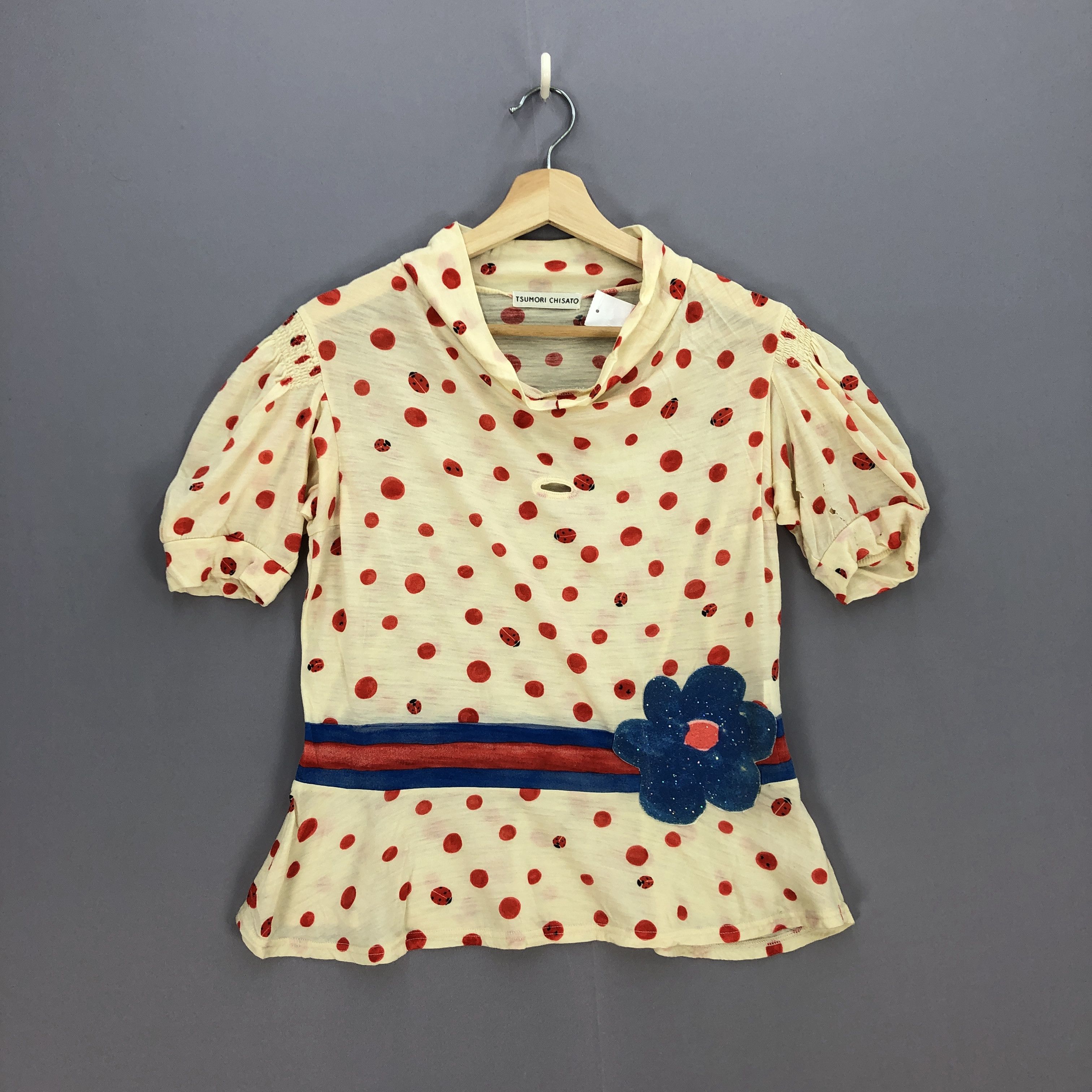 Issey Miyake × Japanese Brand × Tsumori Chisato Vintage Tsumori Chisato T Shirt Japanese Issey Miyake Tees Size XS / US 0-2 / IT 36-38 - 1 Thumbnail