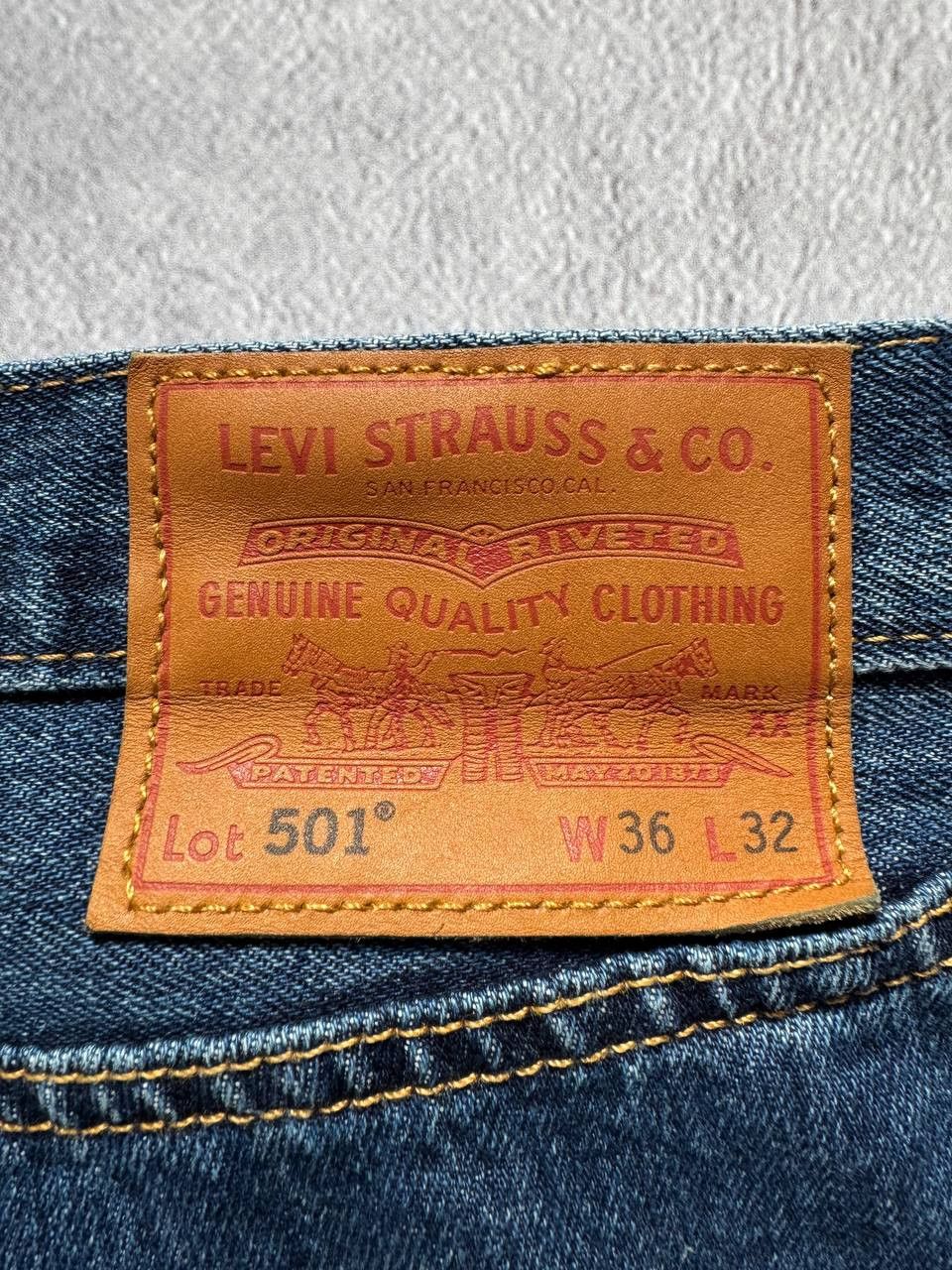 Levi's Levi's 501 Blue Denim Jeans size 36x32 Size US 36 / EU 52 - 4 Thumbnail