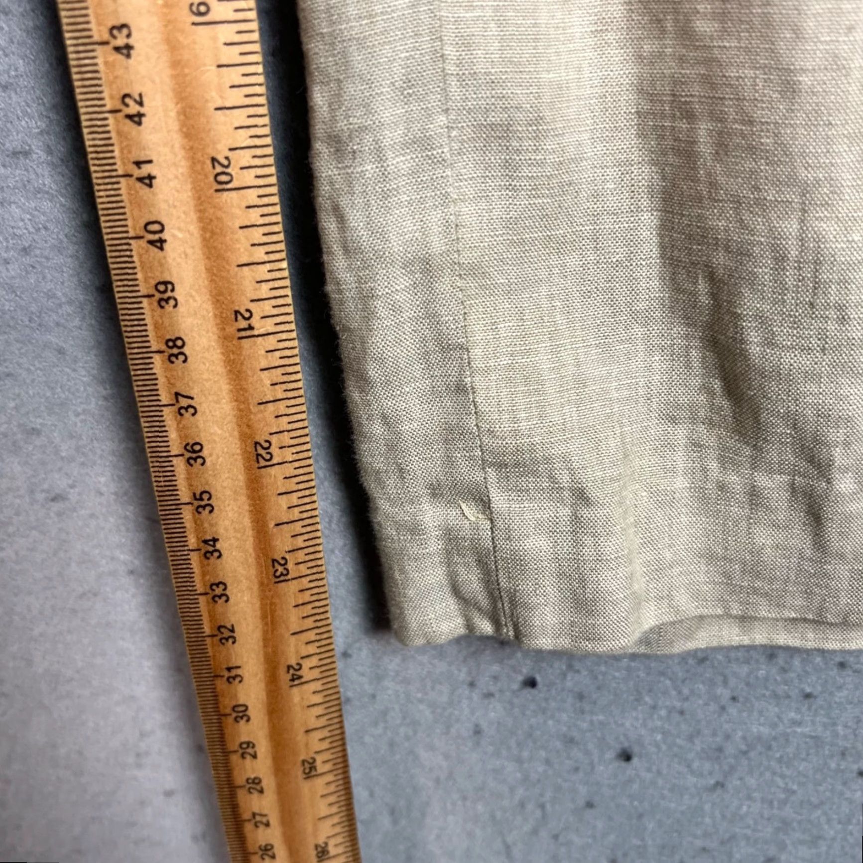 Escada VINTAGE Escada Sport Womens Wide-Leg Pants Beig e Linen Elastic Waist Drawstring 30 Inseam 24 in Ankle Flat Front Regular Size 30 Womens) Size 30" / US 8 / IT 44 - 7 Thumbnail