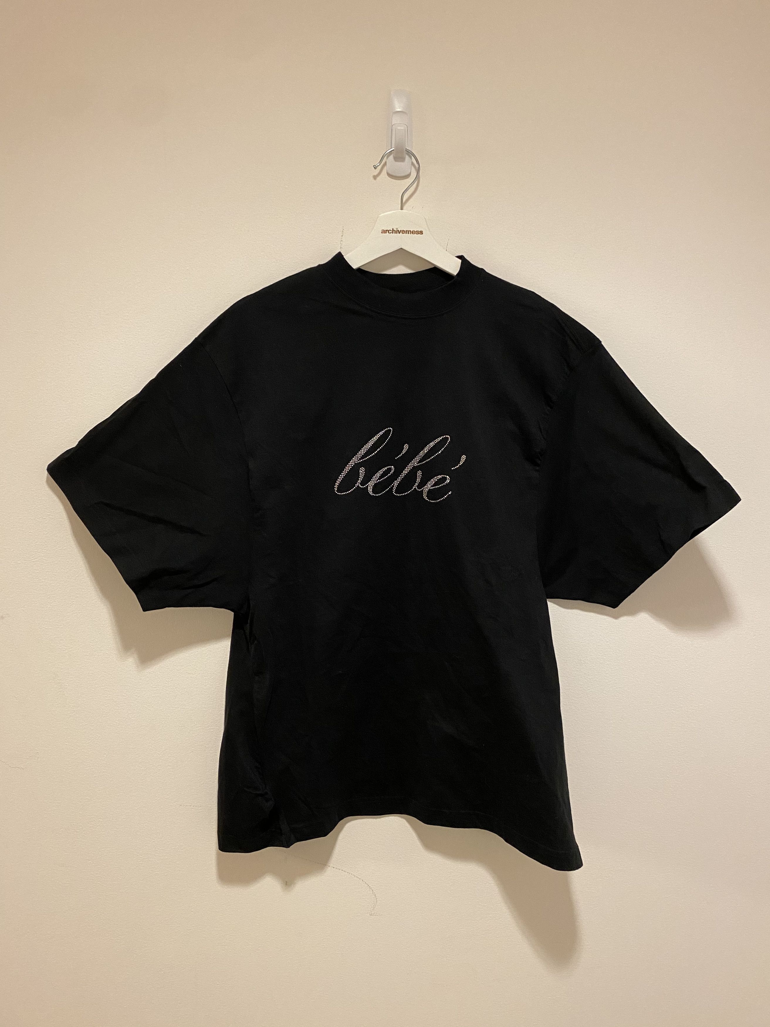 image of Balenciaga Bebe T-Shirt in Black, Men's (Size Small)