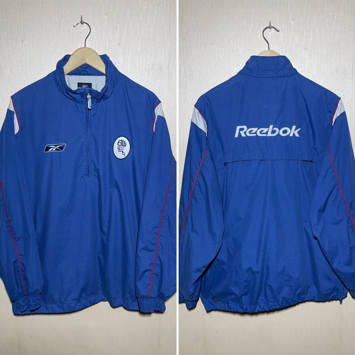 Reebok × Vintage Reebok Bolton Wanderers vintage soccer jacket Size US XL / EU 56 / 4 - 1 Thumbnail