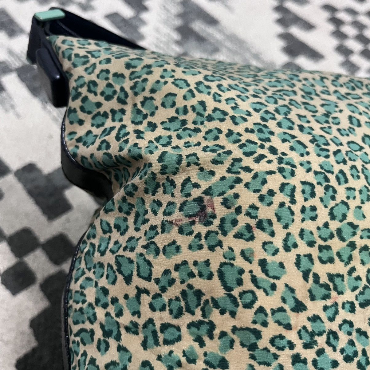 Bottega Veneta Authentic Vtg Bottega Vaneta Green Leopard Nylon Shoulder Size ONE SIZE - 4 Thumbnail
