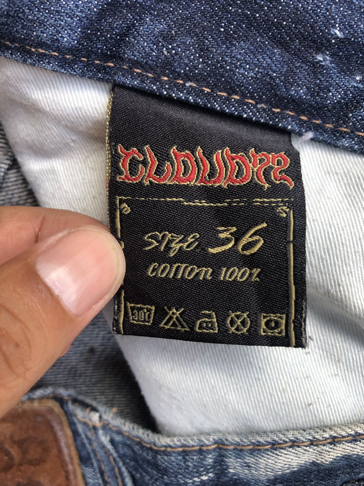 Japanese Brand Japanese Skulls Embroidered Jeans Distressed Jeans Patchwork Size US 37 - 15 Thumbnail