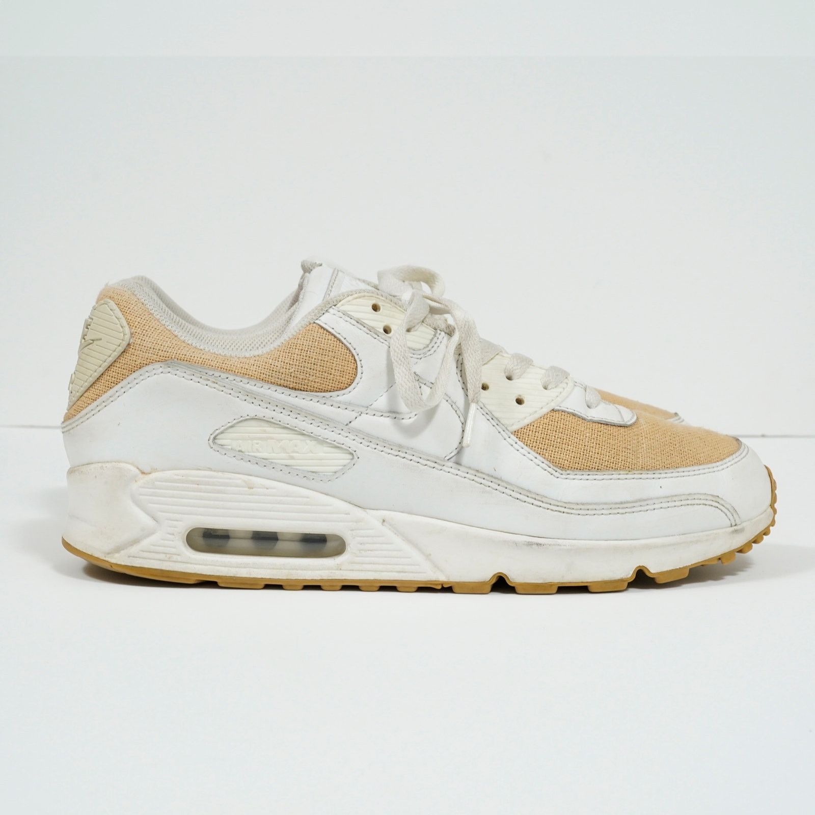 Nike Nike Air Max 90 Burlap Summit White Gum Brown Men’s 12 Size US 12 / EU 45 - 1 Thumbnail