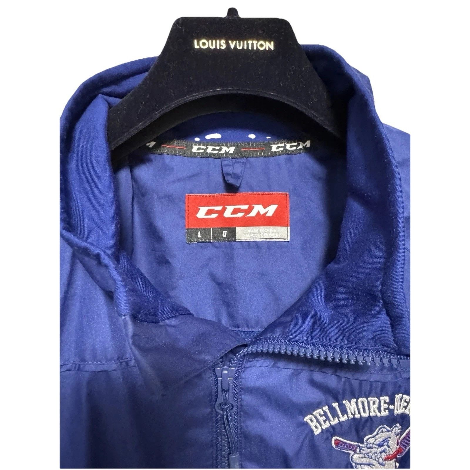 Ccm CCM Hockey Blue Windbreaker Jacket Size US L / EU 52-54 / 3 - 2 Thumbnail