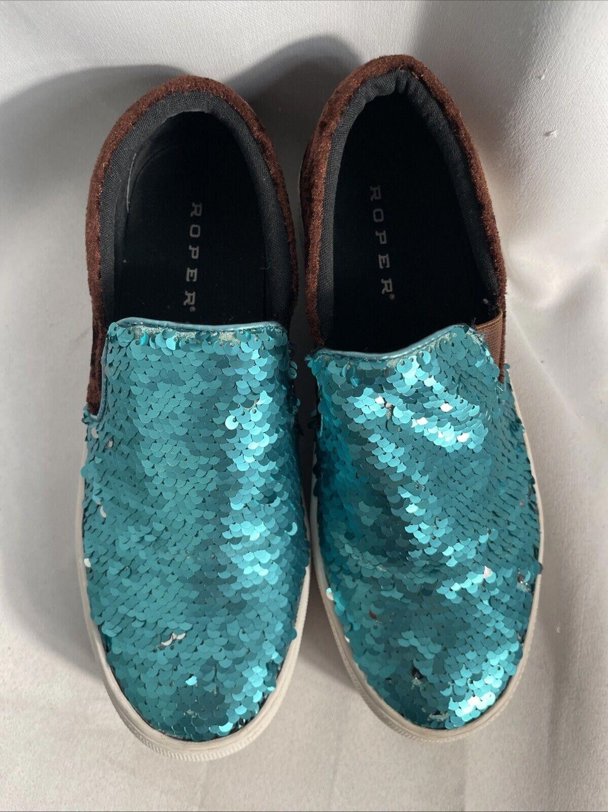 Roper ROPER Women's Darcy Sequin & Velvet Slip On Shoes Size 7.5 Size US 7.5 / IT 37.5 - 3 Thumbnail