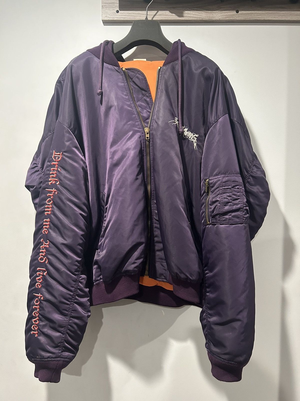 Vetements Vetements Total Fucking Darkness TFD bomber jacket Size US S / EU 44-46 / 1 - 6 Thumbnail