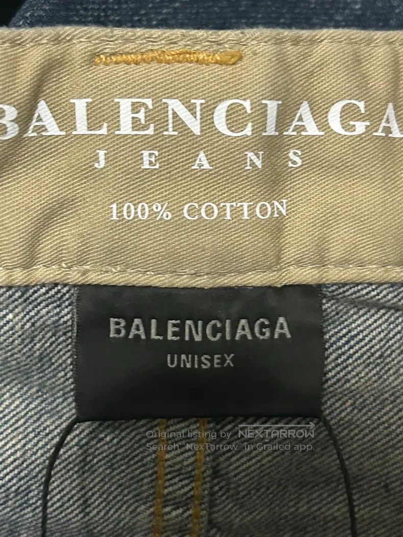 Balenciaga Balenciaga size S Water-washed Hole Ripped Baggy Loose Fit Size US 27 - 3 Thumbnail