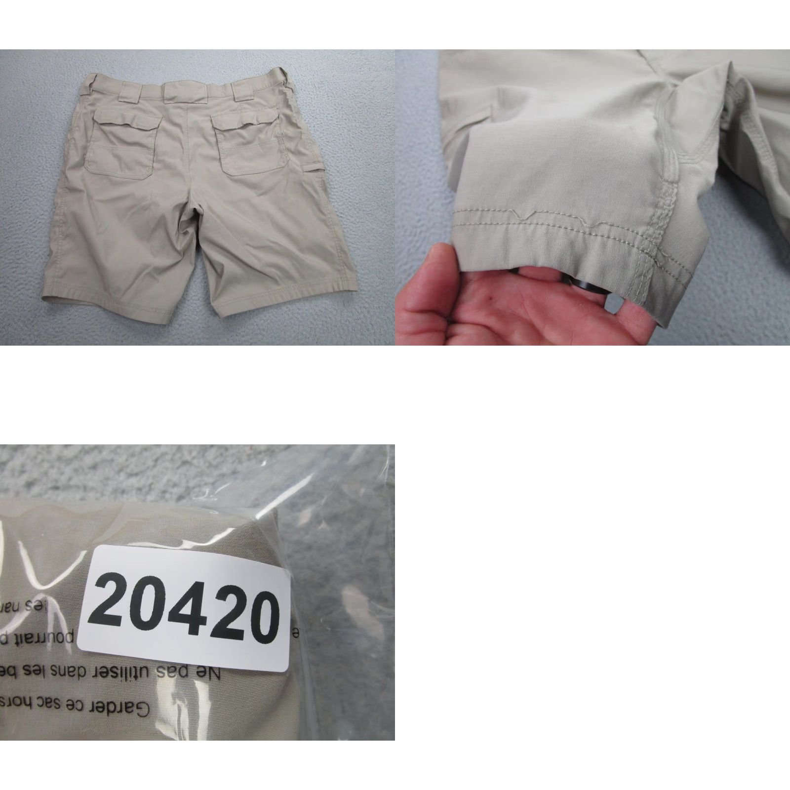 Duluth Trading Company Duluth Trading Shorts Mens 44 Standard Fit Outdoor Hiking Lightweight Pockets Beige Khaki Cargo Regular Inseam 10 in Front Flat Front Pockets Size US 44 / EU 60 - 8 Thumbnail
