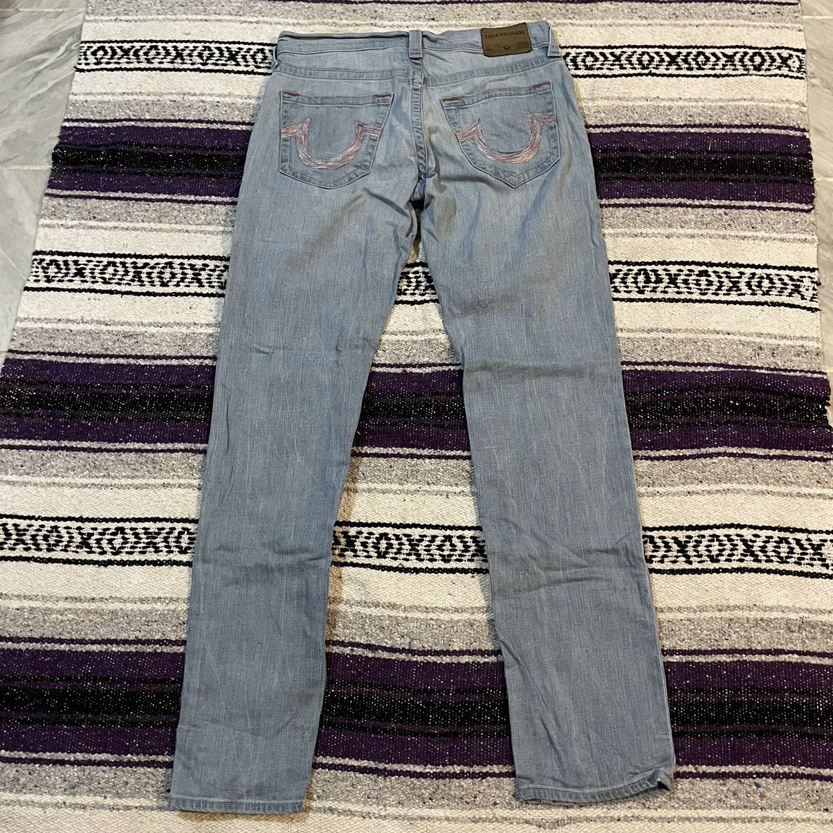 True Religion True Religion Geno Skinny Jeans Blue Denim 35x33 Size US 35 - 12 Thumbnail