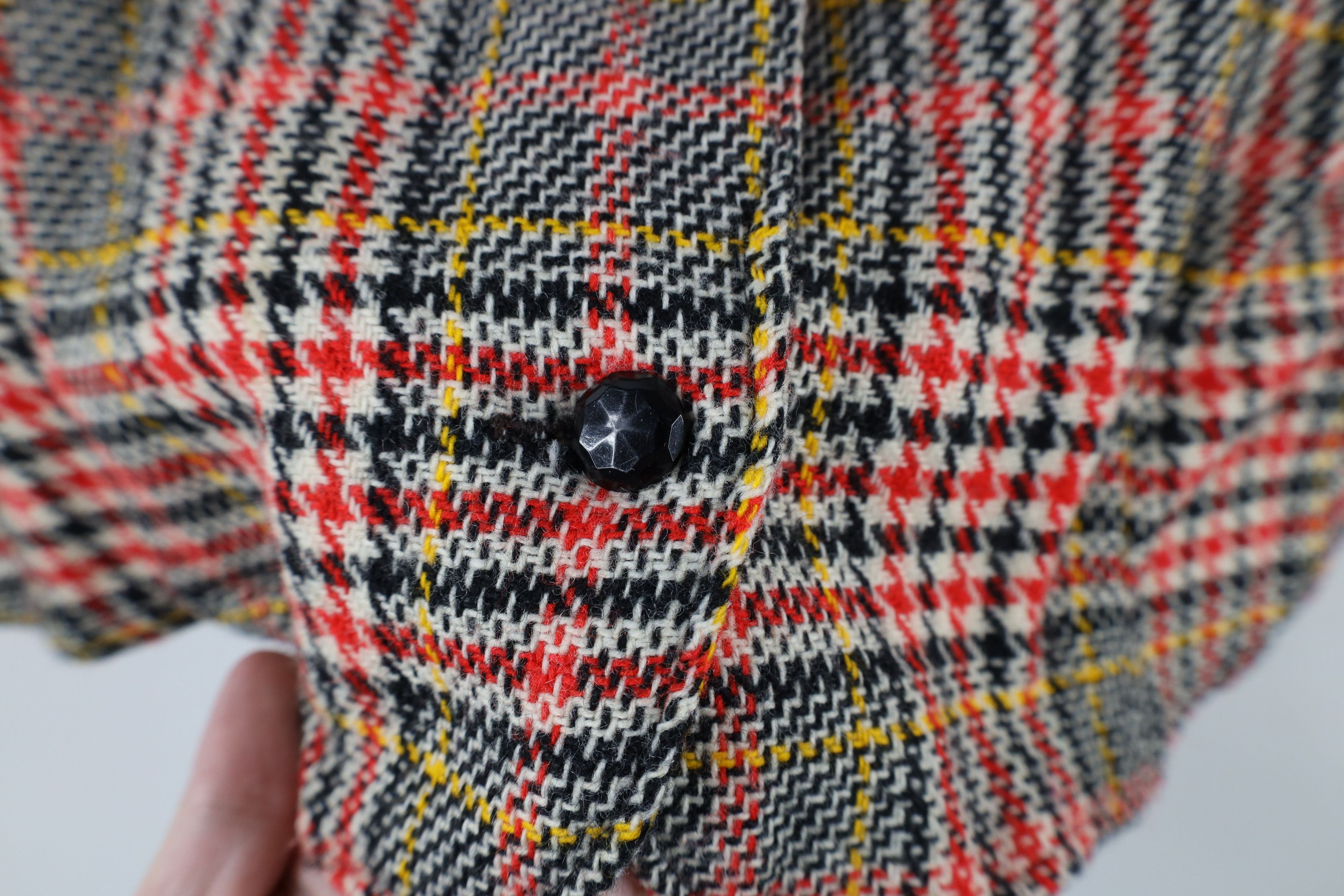Vintage Vintage 60s 70s Streetwear Tweed Houndstooth Vest Jacket Size S / US 4 / IT 40 - 5 Thumbnail