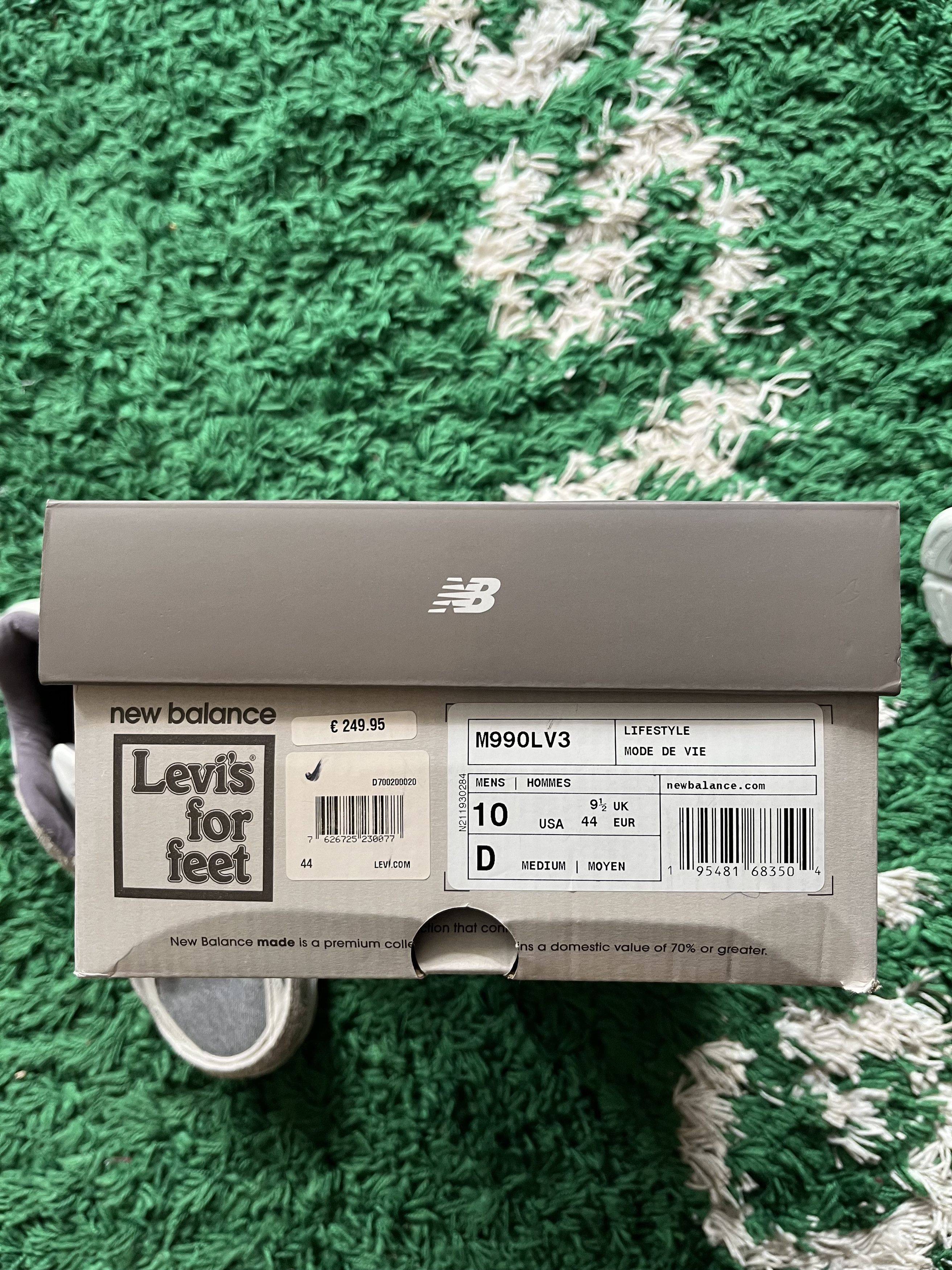 Levi's × New Balance New balance x levis 990 v3 grey Size US 11 / EU 44 - 4 Thumbnail