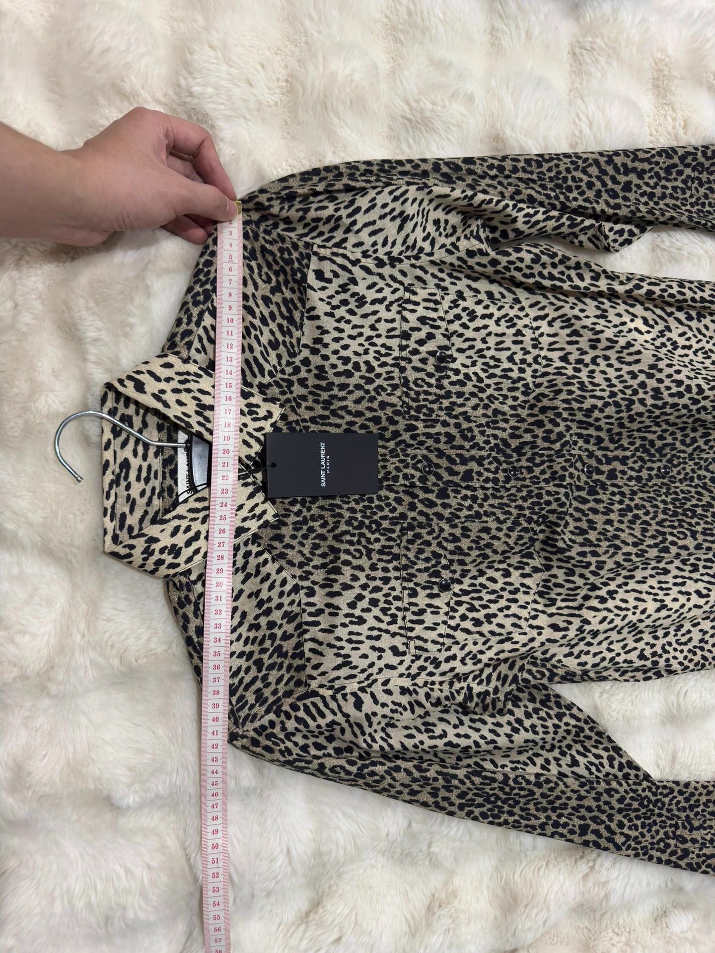 Saint Laurent Paris SAINT LAURENT Hedi Rare Leopard Gem Button Shirt 37 Size US XS / EU 42 / 0 - 7 Thumbnail