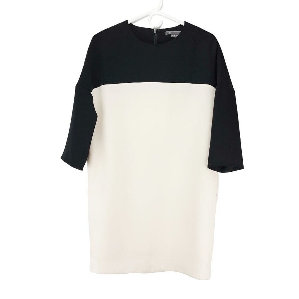 Vince VINCE Shift Colorblock Mini Dress Size XS / US 0-2 / IT 36-38 - 4 Thumbnail