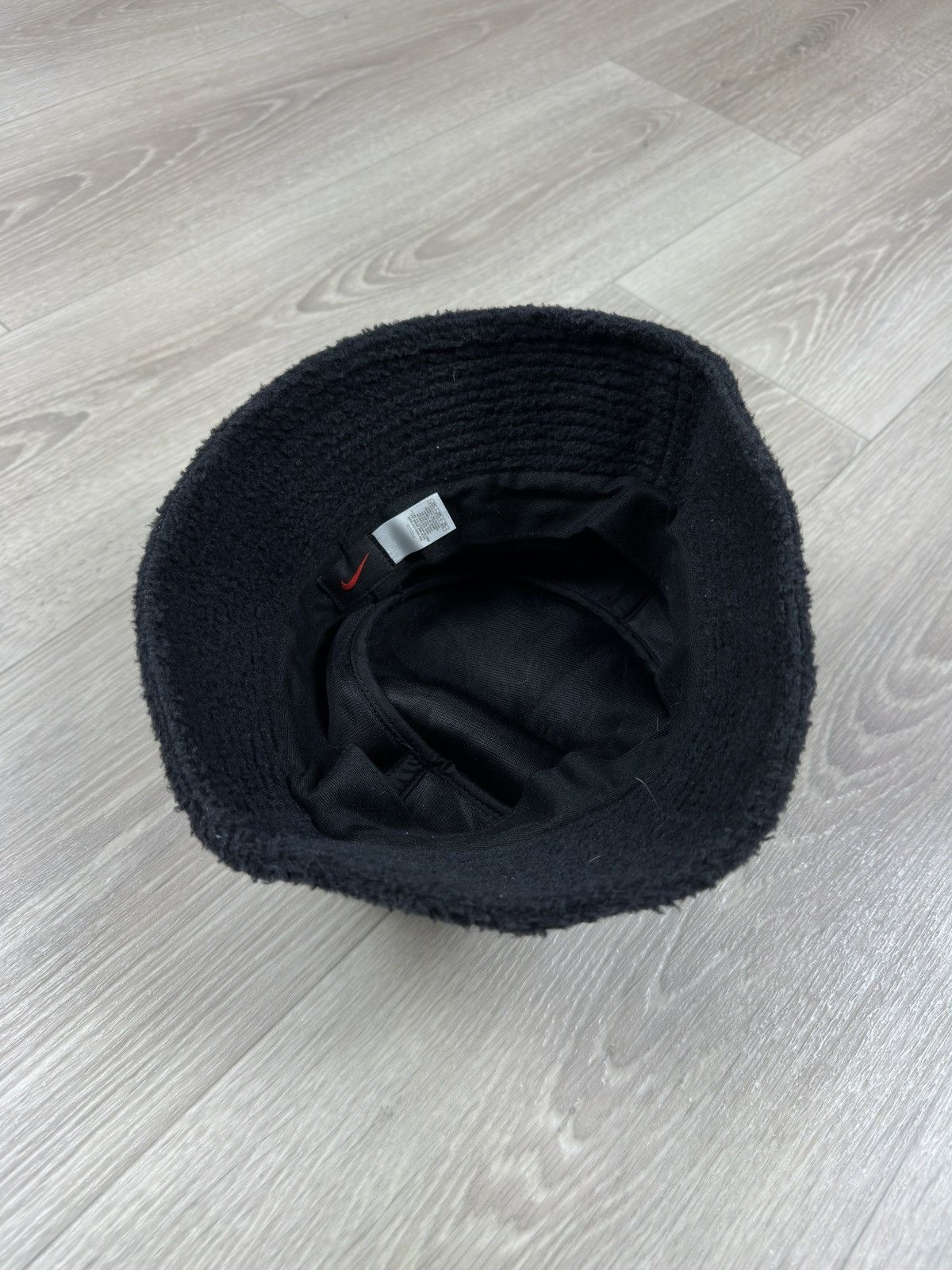 Nike Vintage 90s Nike Black Spell Out Fleece Bucket Hat Hip Hop Size ONE SIZE - 6 Thumbnail
