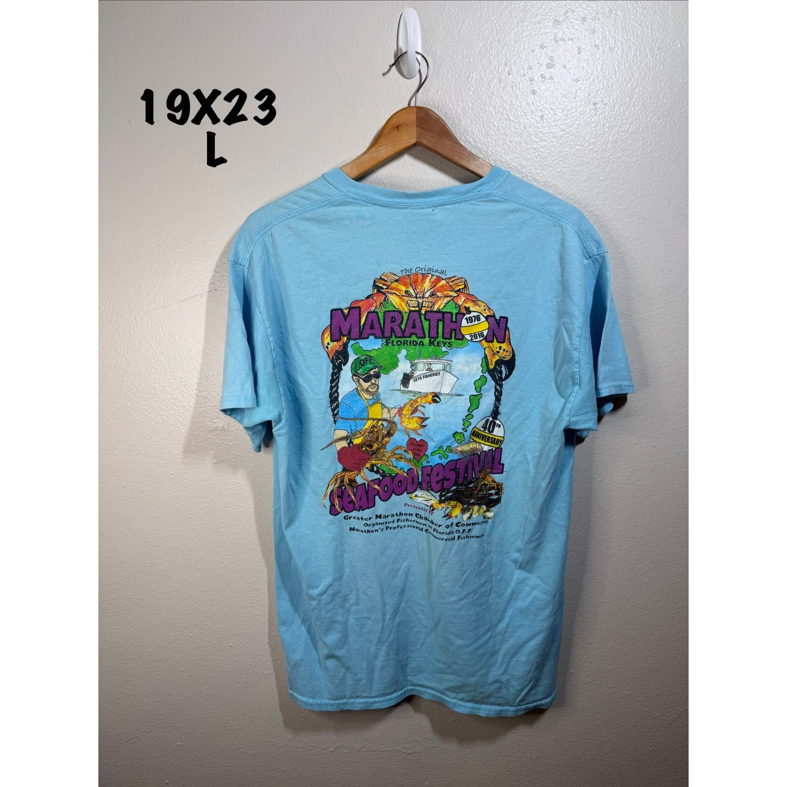 Gildan Large 16’ Key west seafood marathon Size US L / EU 52-54 / 3 - 1 Thumbnail