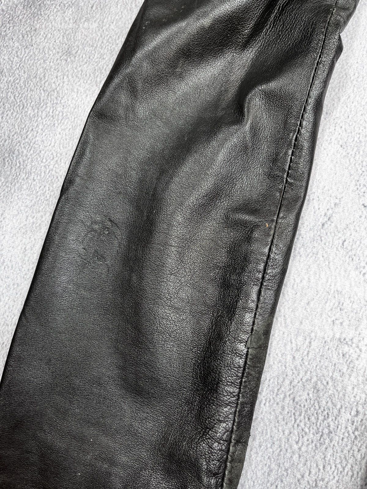 Leather × Vintage Vintage Y2K Leather pants biker opuim kadoya style size 4 Size 27" / US 4 / IT 40 - 15 Thumbnail