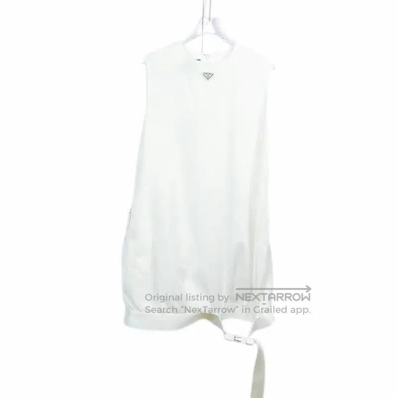 Prada Prada White Sleeveless Midi Dress for Women. Size S / US 4 / IT 40 - 1 Thumbnail
