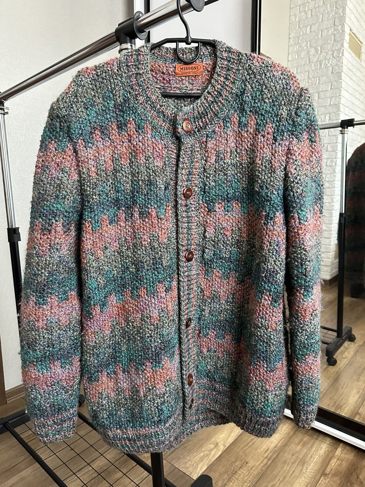 Missoni Missoni Italy Vintage Wool Knit Jacket Pullover 90s Size US L / EU 52-54 / 3 - 2 Thumbnail
