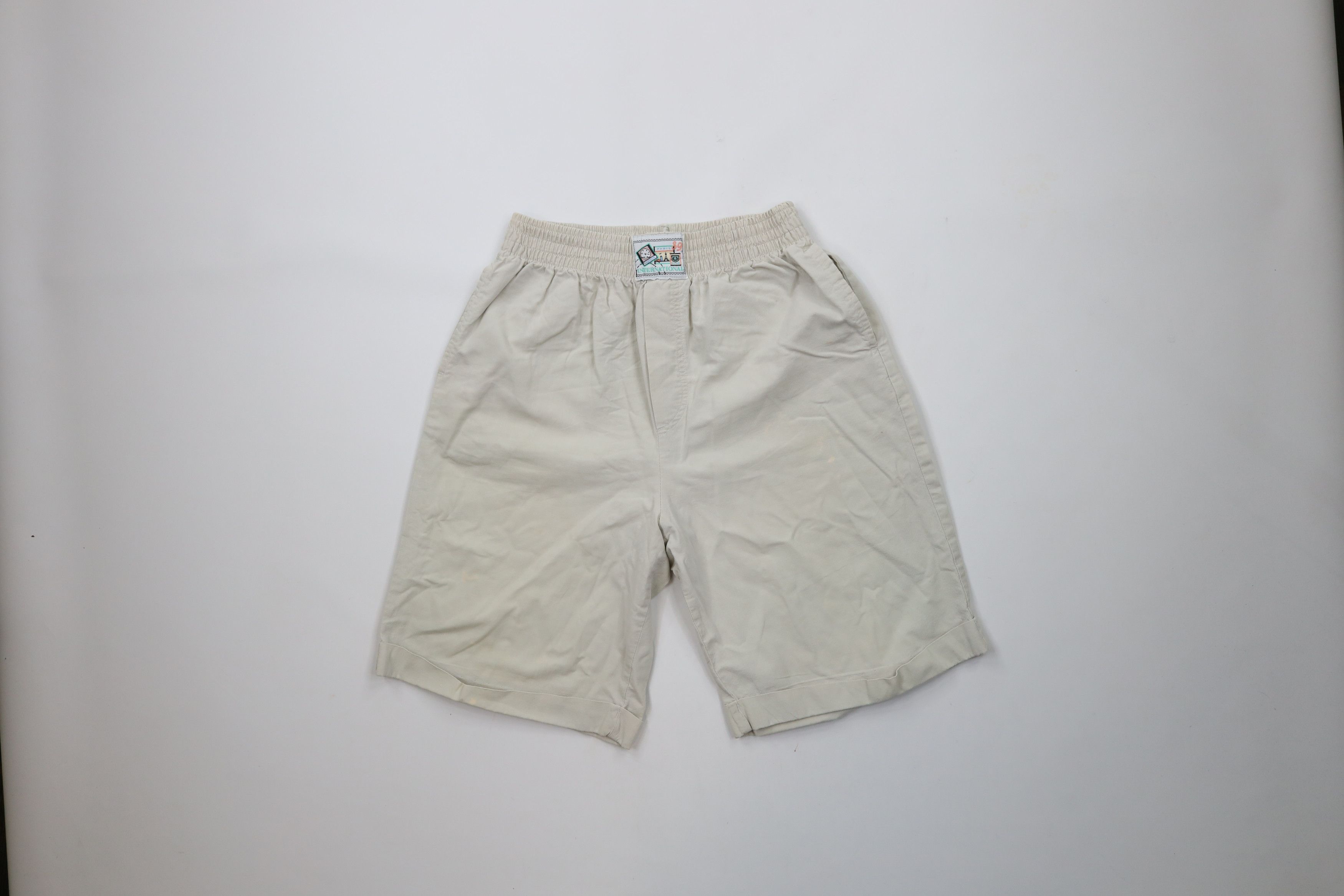 Vintage Vintage 80s Streetwear Paris Safari Bermuda Cuffed Shorts Size 24" / US 00 / IT 34 - 1 Thumbnail