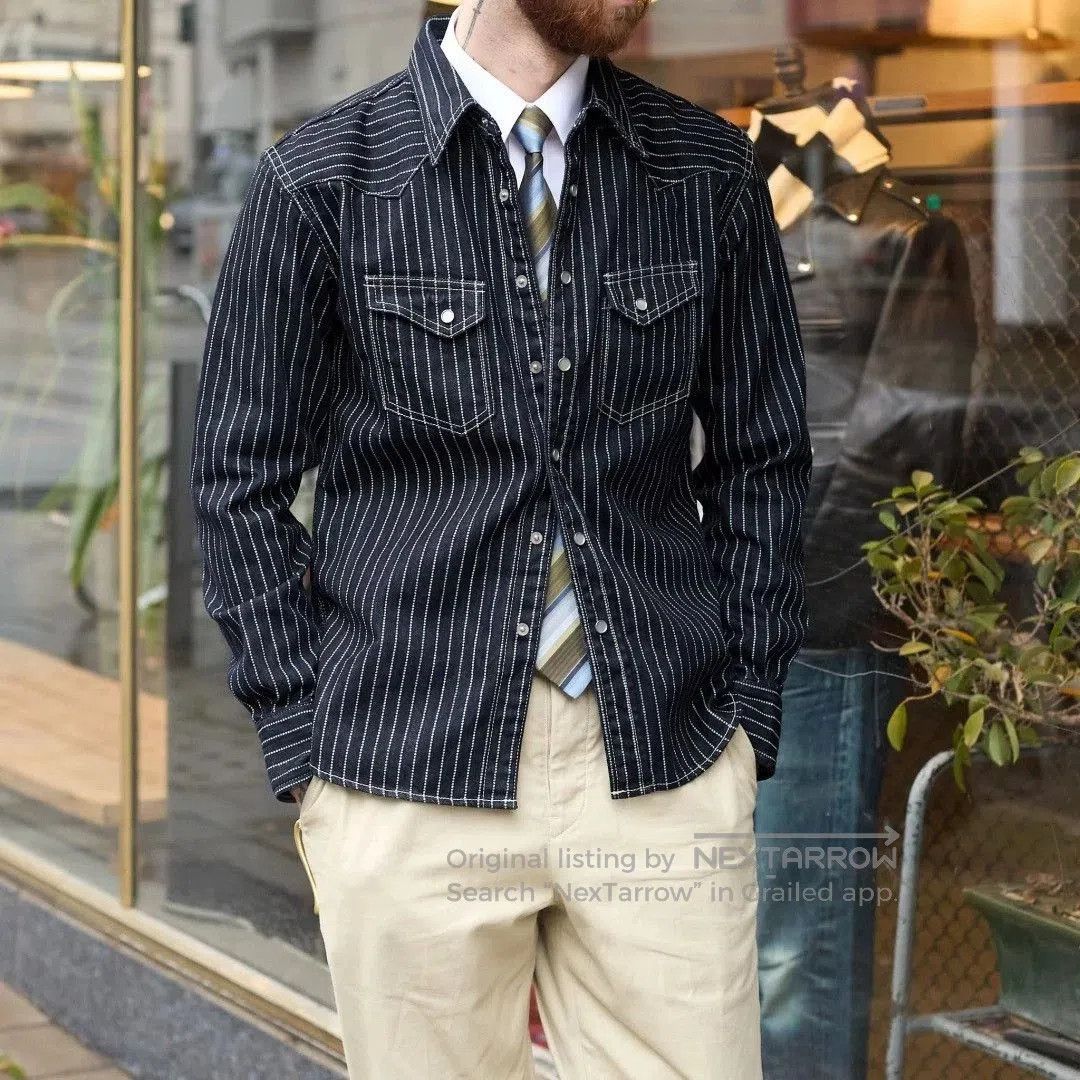 The Flat Head The Flat Head Wabash Stripe Western Shirt. Size US XS / EU 42 / 0 - 1 Thumbnail