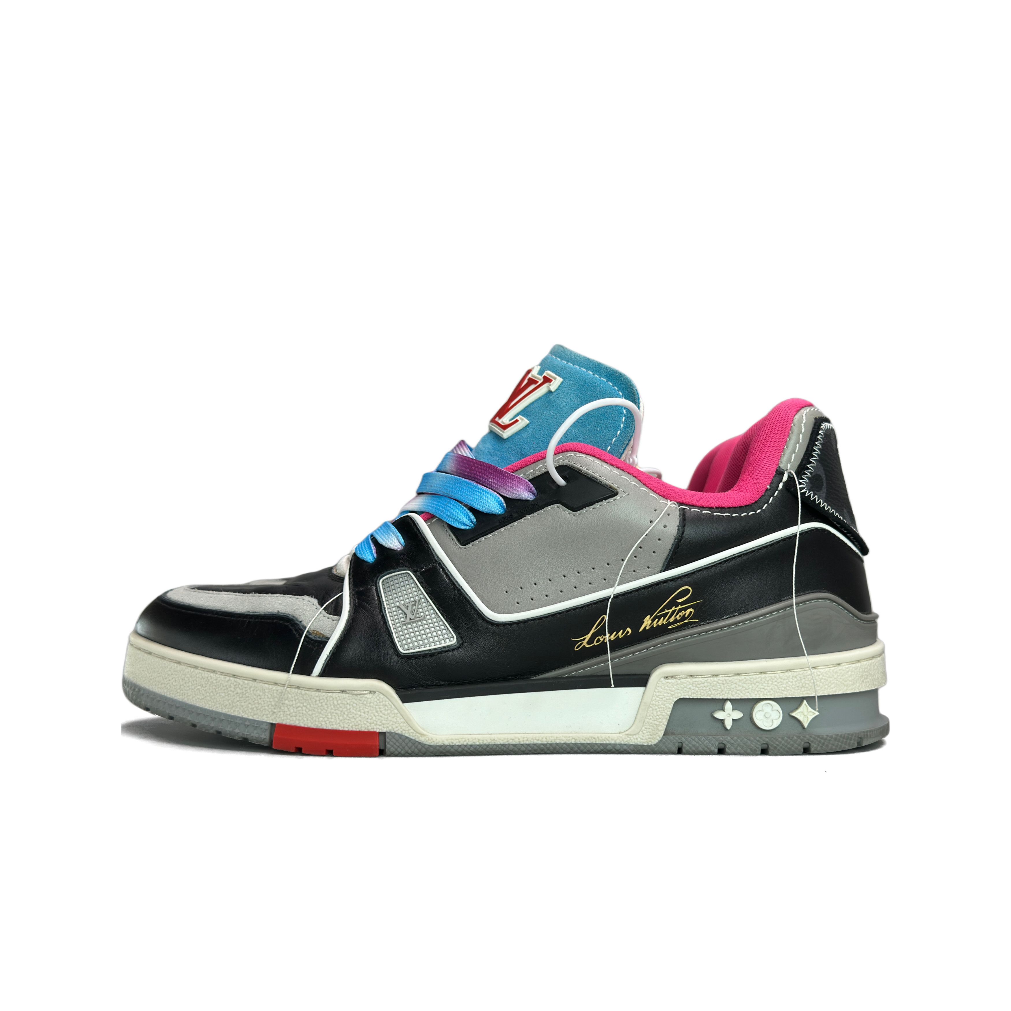 Louis Vuitton Louis Vuitton Trainer Multi-Color Sneakers Size 9.5 Size US 9.5 / EU 42-43 - 1 Thumbnail