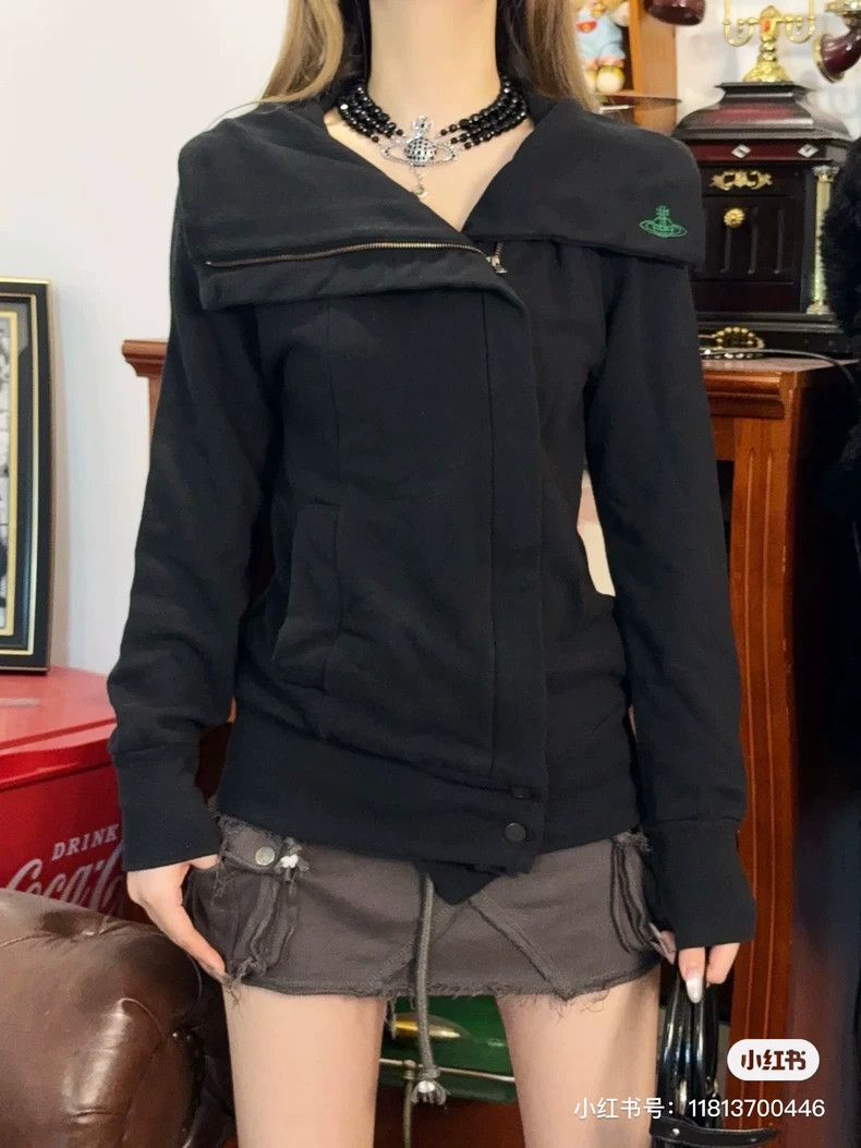 Vivienne Westwood Vivienne Westwood Black Saturn embroidered vintage jacket Size S / US 4 / IT 40 - 1 Thumbnail