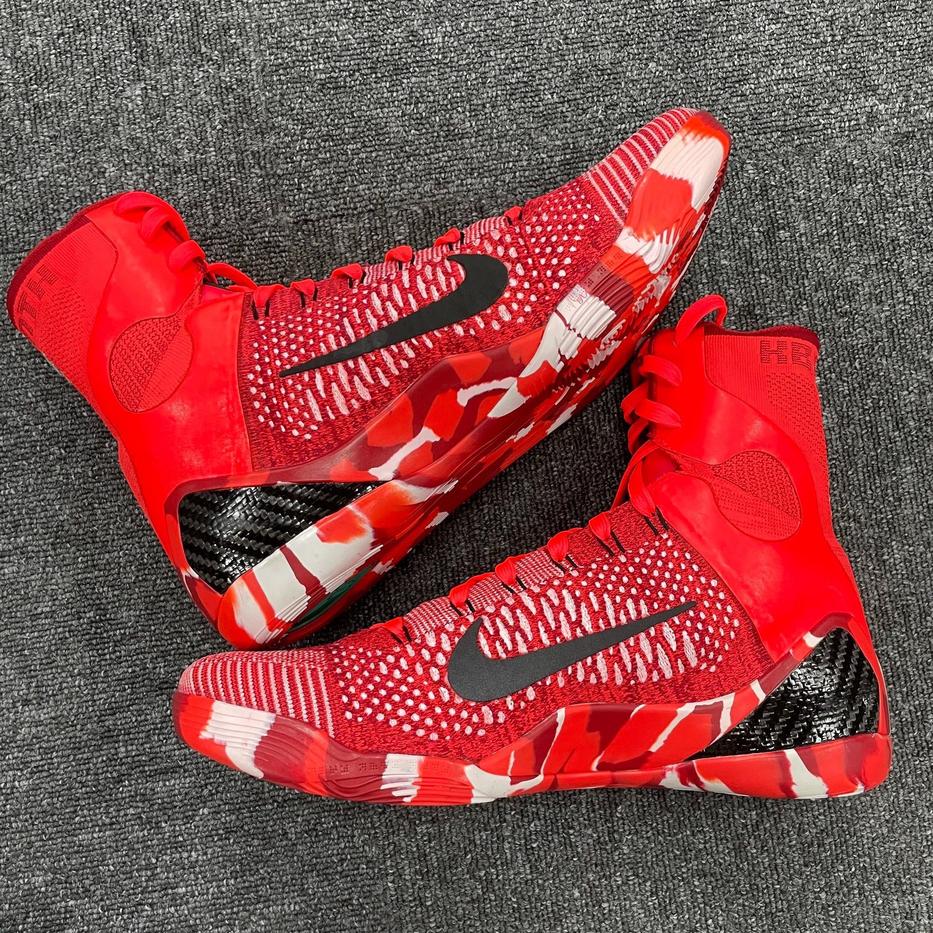 Nike Nike Kobe 9 Elite Christmas Men's Red High Top Bball 43 2014 Size US 10 / EU 43 - 6 Thumbnail