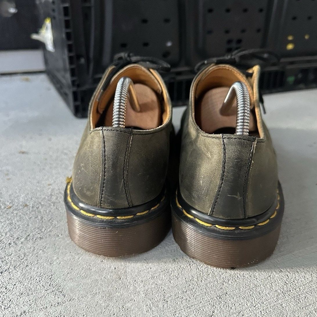 Dr. Martens Dr. Martens England Dusty Green Leather Oxford UK 10 US 11 Size US 11 / EU 44 - 6 Thumbnail